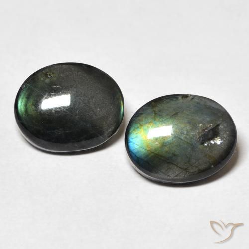 4.30ctw Natural Multicolorido Spectrolite, oval, Opaco
