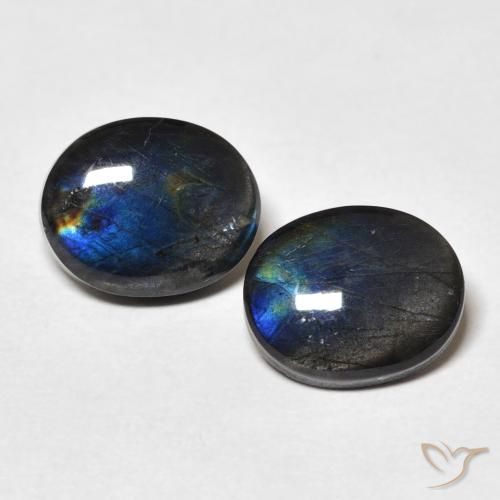 4.36ctw Natural Multicolorido Spectrolite, oval, Opaco