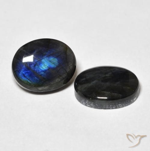 Pedras preciosas de Spectrolite Multicolorido natural de 4.42 ct, oval, Opaco