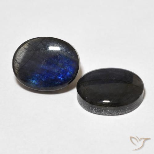 Pedras preciosas de Spectrolite Multicolorido natural de 4.56 ct, oval, Opaco