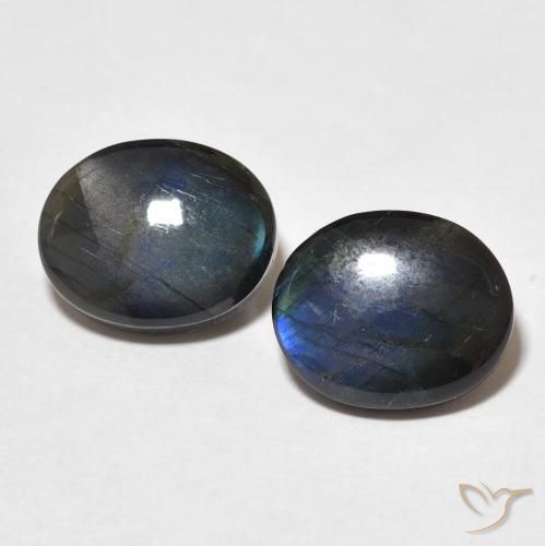 4.58ctw Natural Multicolorido Spectrolite, oval, Opaco