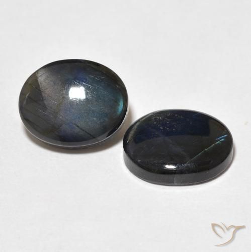 Pedras preciosas de Spectrolite Multicolorido natural de 4.58 ct, oval, Opaco