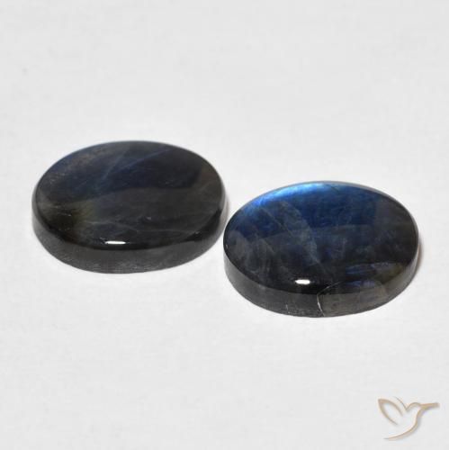 Pedras preciosas de Spectrolite Multicolorido natural de 4.19 ct, oval, Opaco