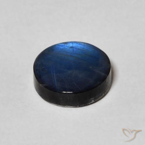 Espectrolita multicolorido natural 2,34ct, corte redondo, opaco