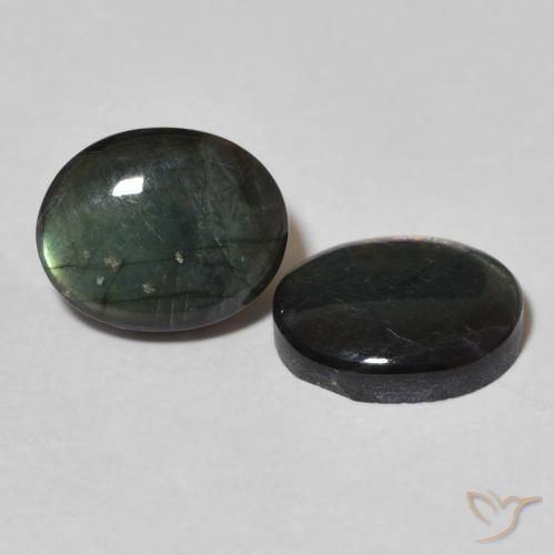 Pedras preciosas de Spectrolite Multicolorido natural de 4.26 ct, oval, Opaco