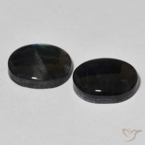 Pedras preciosas de Spectrolite Multicolorido natural de 4.39 ct, oval, Opaco