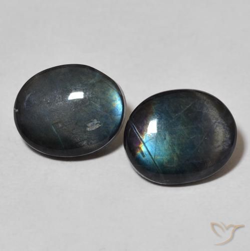 4.01ctw Natural Multicolorido Spectrolite, oval, Opaco