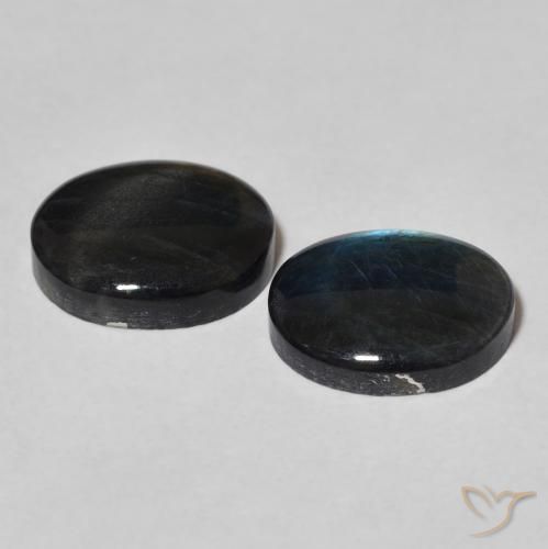 Pedras preciosas de Spectrolite Multicolorido natural de 4.18 ct, oval, Opaco