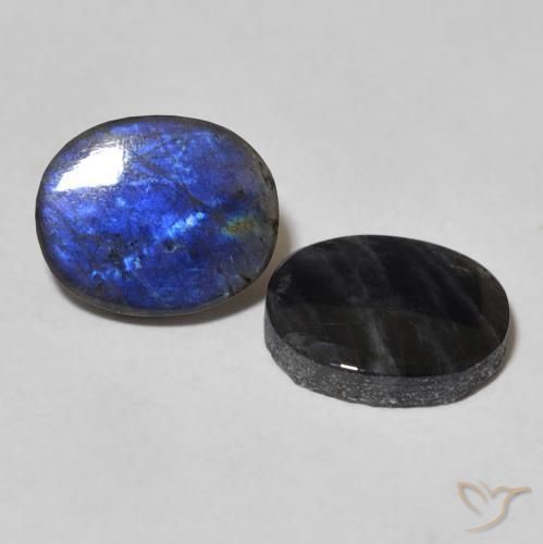 Pedras preciosas de Spectrolite Multicolorido natural de 3.76 ct, oval, Opaco