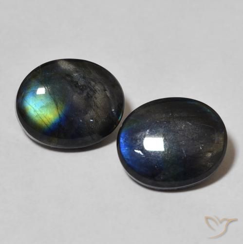 4.30ctw Natural Multicolorido Spectrolite, oval, Opaco