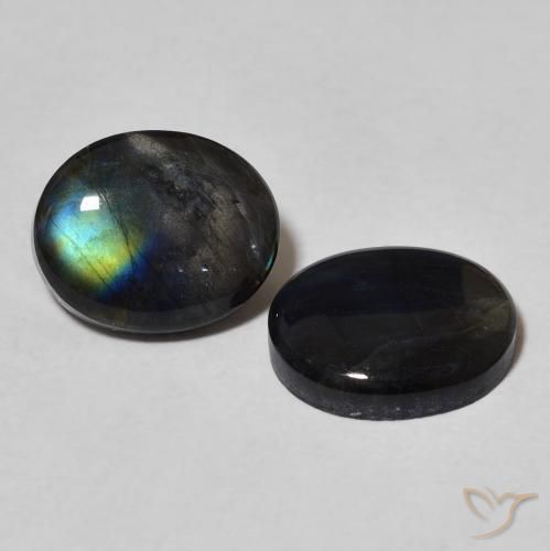 Pedras preciosas de Spectrolite Multicolorido natural de 4.30 ct, oval, Opaco