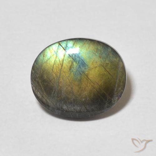 1.79ct Natural Multicolorido Spectrolite, oval, Opaco