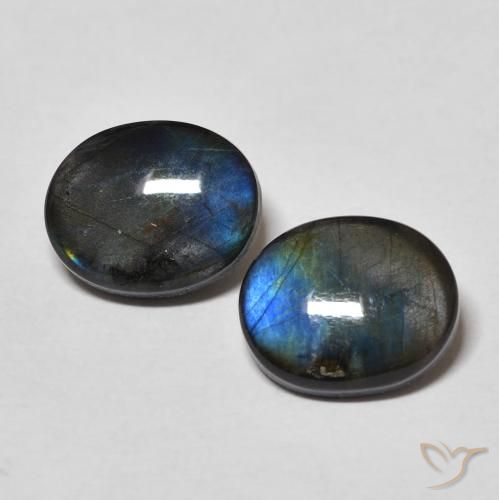 4.41ctw Natural Multicolorido Spectrolite, oval, Opaco