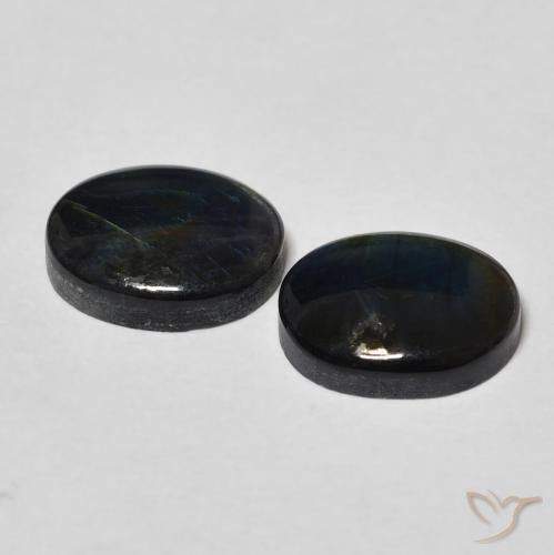 Pedras preciosas de Spectrolite Multicolorido natural de 4.41 ct, oval, Opaco