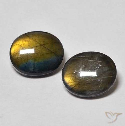 4,37 ct Oval Spectrolite, 10,1 x 8,3 mm da Finlândia, Photo A