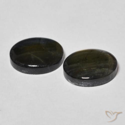 Pedras preciosas de Spectrolite Multicolorido natural de 4.37 ct, oval, Opaco