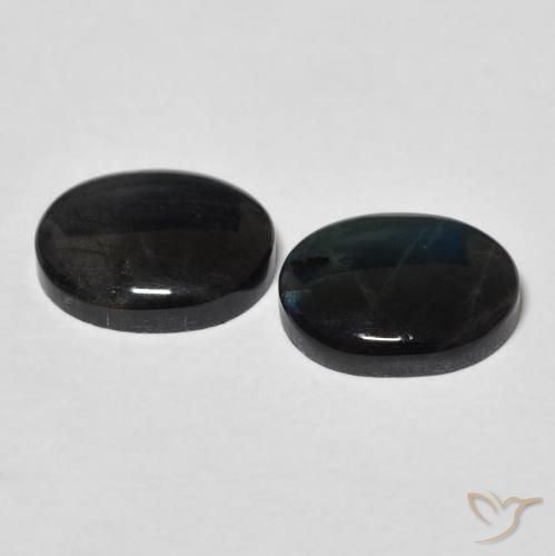 Pedras preciosas de Spectrolite Multicolorido natural de 4.09 ct, oval, Opaco