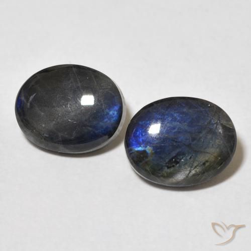 4.40ctw Natural Multicolorido Spectrolite, oval, Opaco