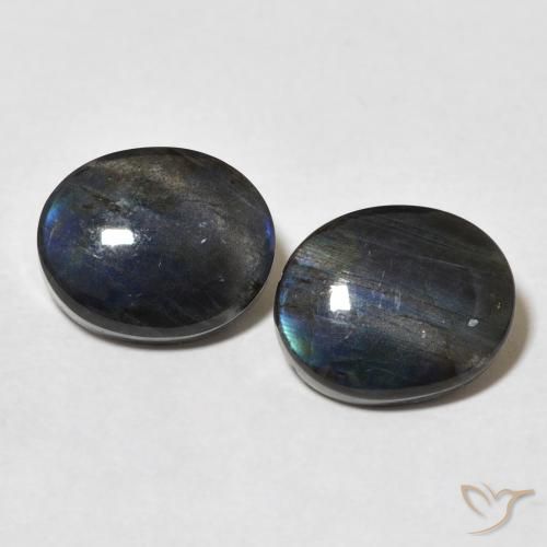 4.42ctw Natural Multicolorido Spectrolite, oval, Opaco