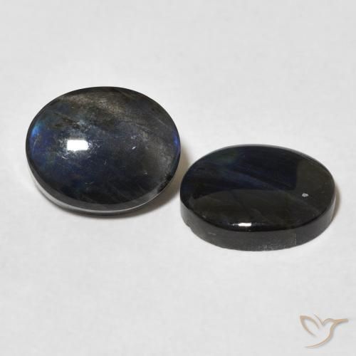 Pedras preciosas de Spectrolite Multicolorido natural de 4.42 ct, oval, Opaco