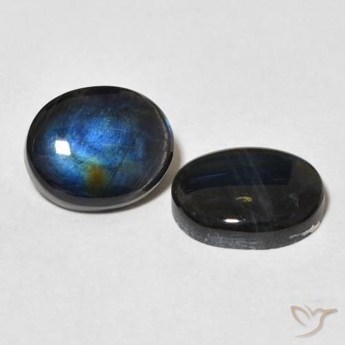 Pedras preciosas de Spectrolite Multicolorido natural de 4.28 ct, oval, Opaco