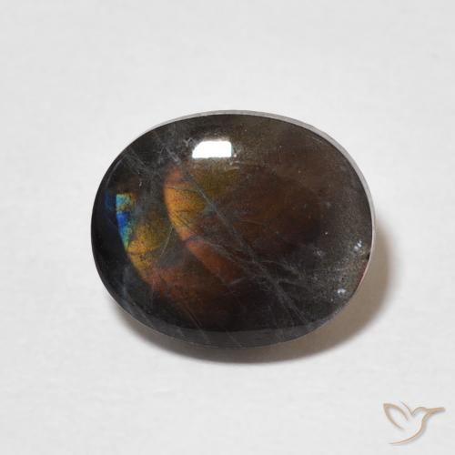 2.02ct Natural Multicolorido Spectrolite, oval, Opaco