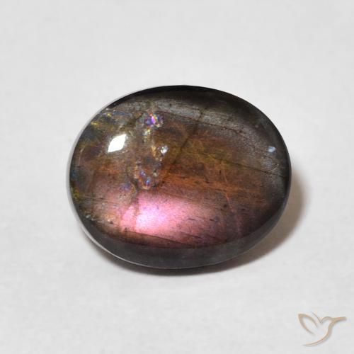 2.07ct Natural Multicolorido Spectrolite, oval, Opaco