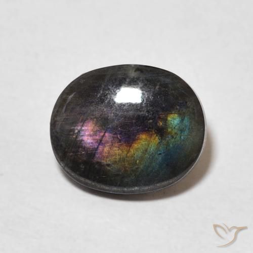 1.96ct Natural Multicolorido Spectrolite, oval, Opaco