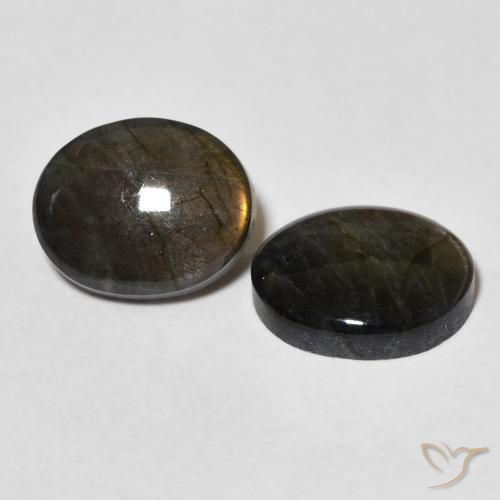 Pedras preciosas de Spectrolite Multicolorido natural de 4.28 ct, oval, Opaco