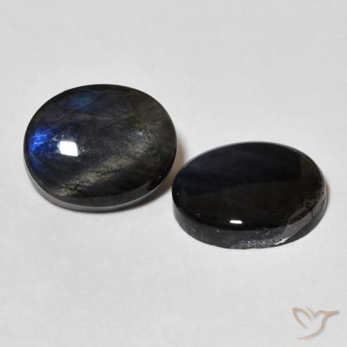 Pedras preciosas de Spectrolite Multicolorido natural de 4.61 ct, oval, Opaco