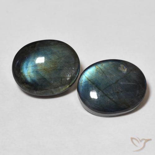 4.44ctw Natural Multicolorido Spectrolite, oval, Opaco