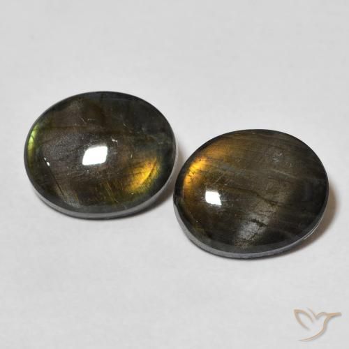 4.33ctw Natural Multicolorido Spectrolite, oval, Opaco