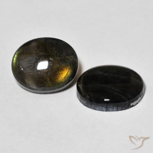Pedras preciosas de Spectrolite Multicolorido natural de 4.33 ct, oval, Opaco