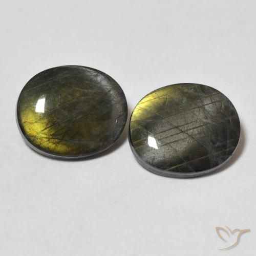 3.65ctw Natural Multicolorido Spectrolite, oval, Opaco
