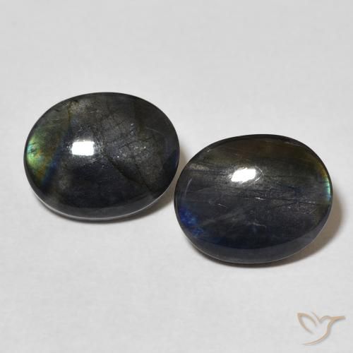 4.16ctw Natural Multicolorido Spectrolite, oval, Opaco
