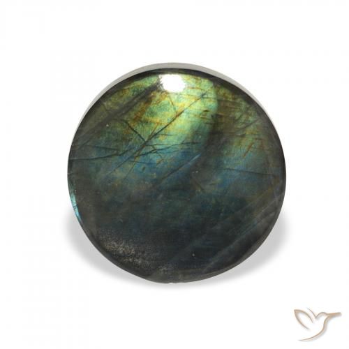 2.28ct Natural Multicolorido Spectrolite, Redondo, Opaco