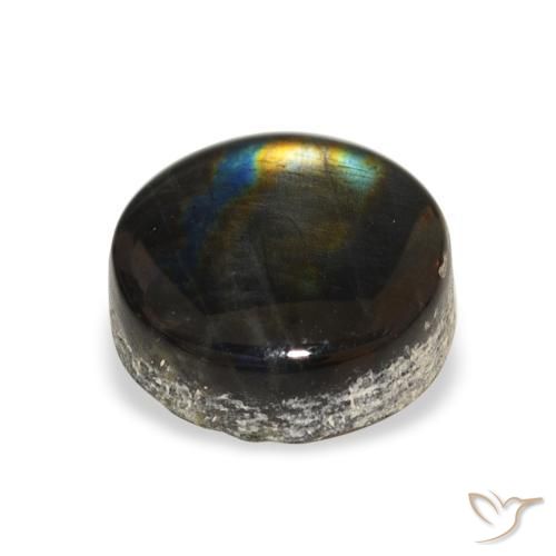 Spectrolite Multicolorido Natural 1.59ct, Redondo, Opaco