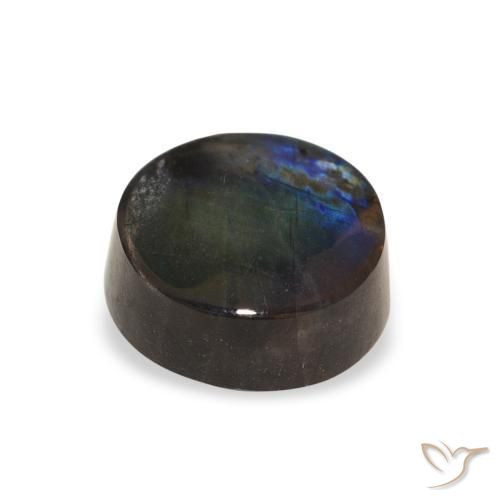 Spectrolite Multicolorido Natural 1.41ct, Redondo, Opaco