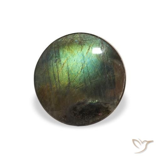 Spectrolite Multicolorido Natural 0.94ct, Redondo, Opaco