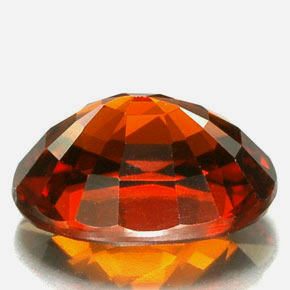 Granada espessartita laranja natural 2,67ct, corte oval, VVS-VS