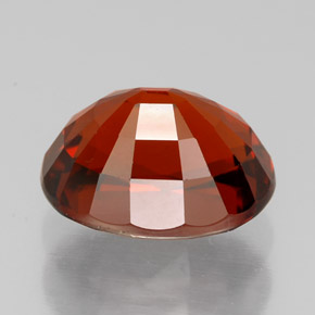 Granada espessartita vermelho natural 5,72ct, corte oval, VVS-VS