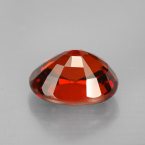 Granada espessartita laranja natural 6,74ct, corte oval, VVS-VS