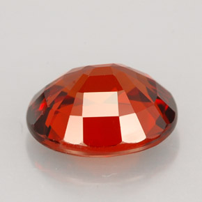 Granada espessartita laranja natural 4,57ct, corte oval, VVS