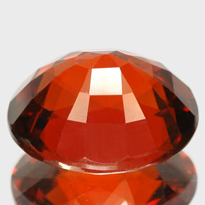 Granada espessartita laranja natural 6,01ct, corte oval, IF