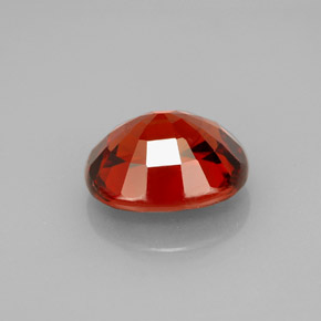 Granada espessartita laranja natural 5,24ct, corte oval, VVS