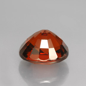 Granada espessartita laranja avermelhado Natural 5.00ct, Corte Oval, VVS-VS