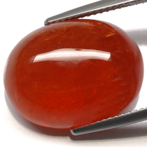 Granada espessartita laranja natural 24,88ct, transparente, transparente/translúcido