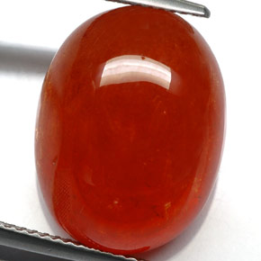 Granada espessartita laranja natural 24,88ct, transparente, transparente/translúcido