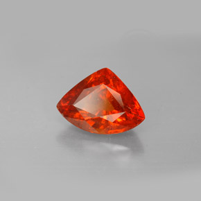 Granada espessartita laranja natural 2,57ct, forma extravagante, SI