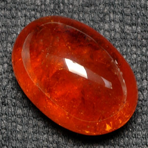 Granada espessartita laranja natural 19,29ct, transparente, transparente/translúcido